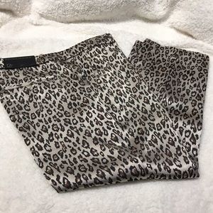 Banana republic leopard print Avery pants NWT 12